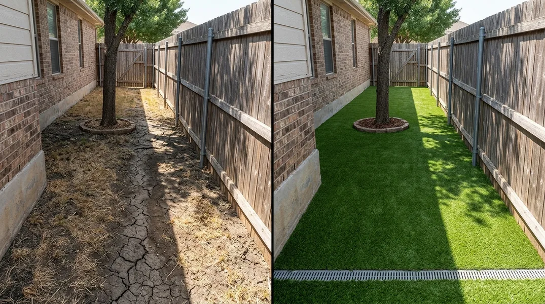 Result artificial grass installation in Waco - Waco Artificial Grass Installation